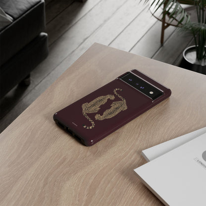 Burgundy Cheetah Tough Case