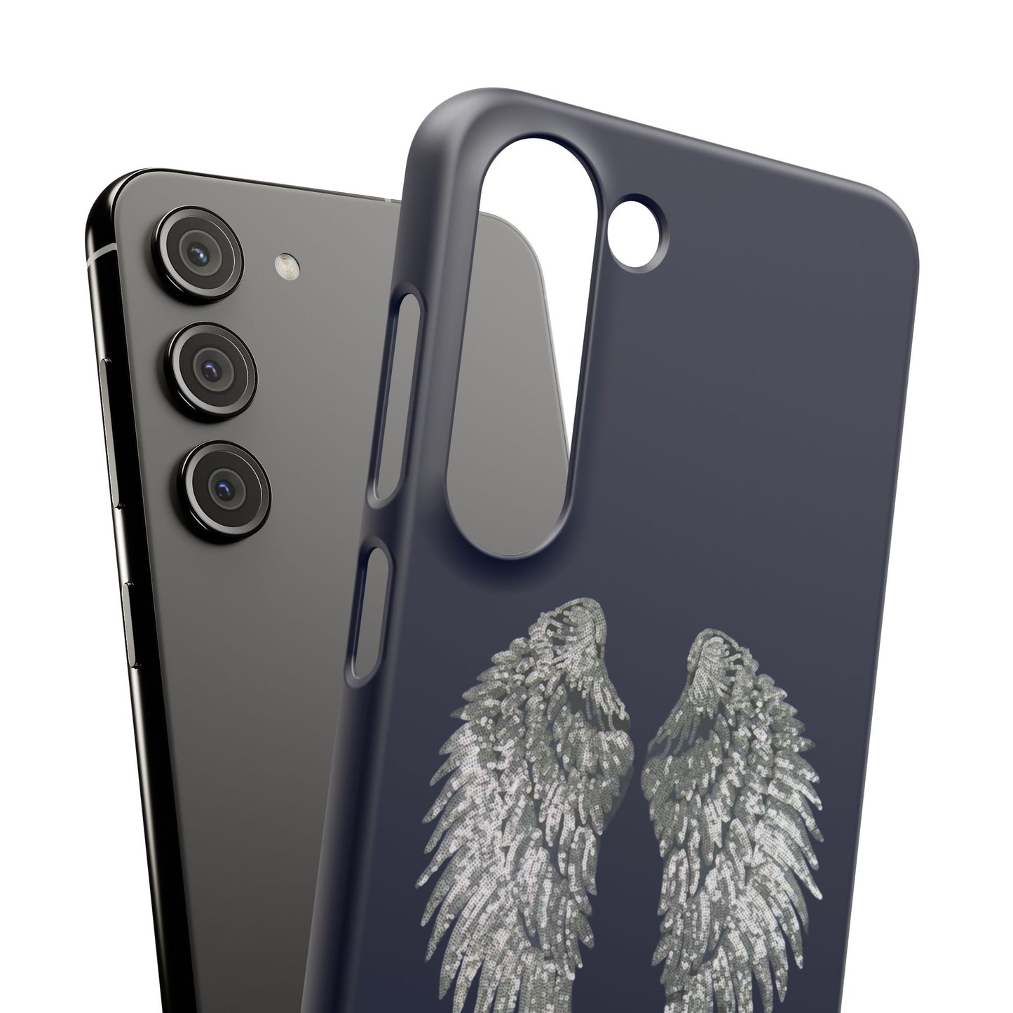 Navy Angel Wings Case