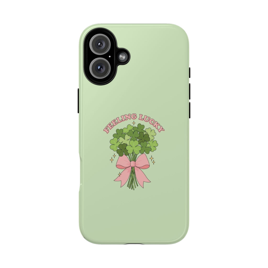 ‘Feeling Lucky' Clover Bouquet Tough Phone Case