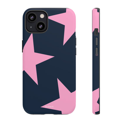 Navy & Pink Star Tough Cover
