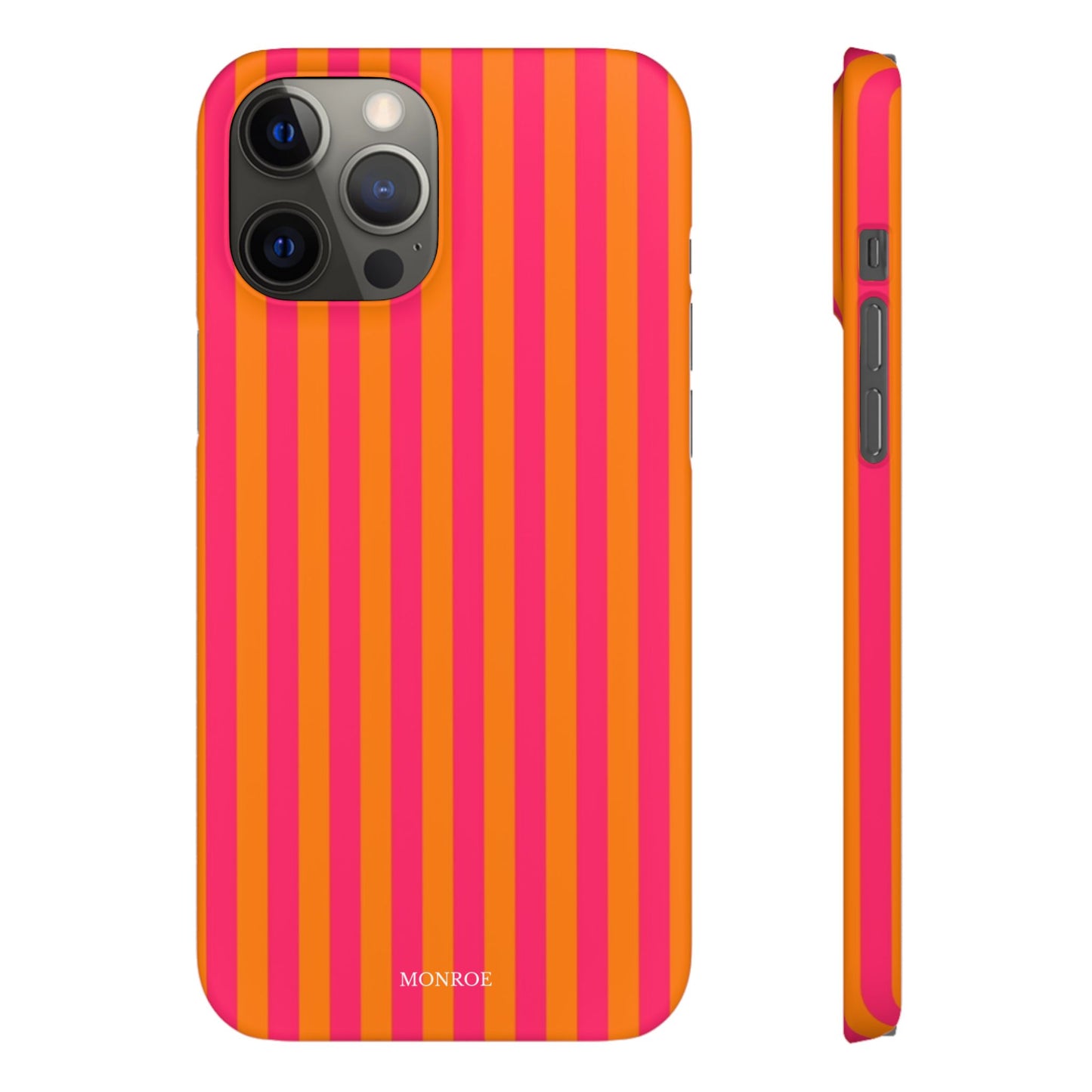 Striped Orange & Pink Case