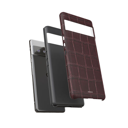 Burgundy Croc Tough Case