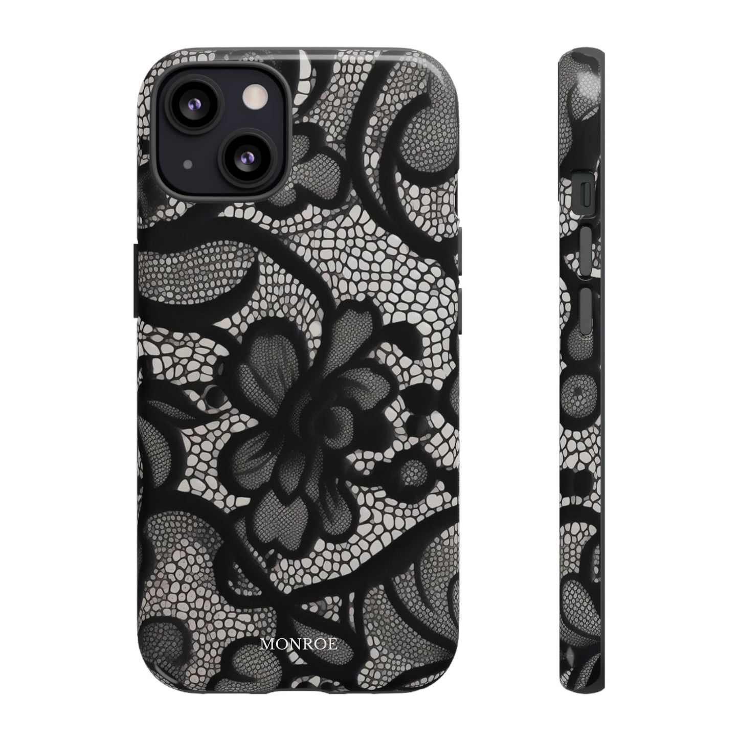 Black Floral Vintage Case