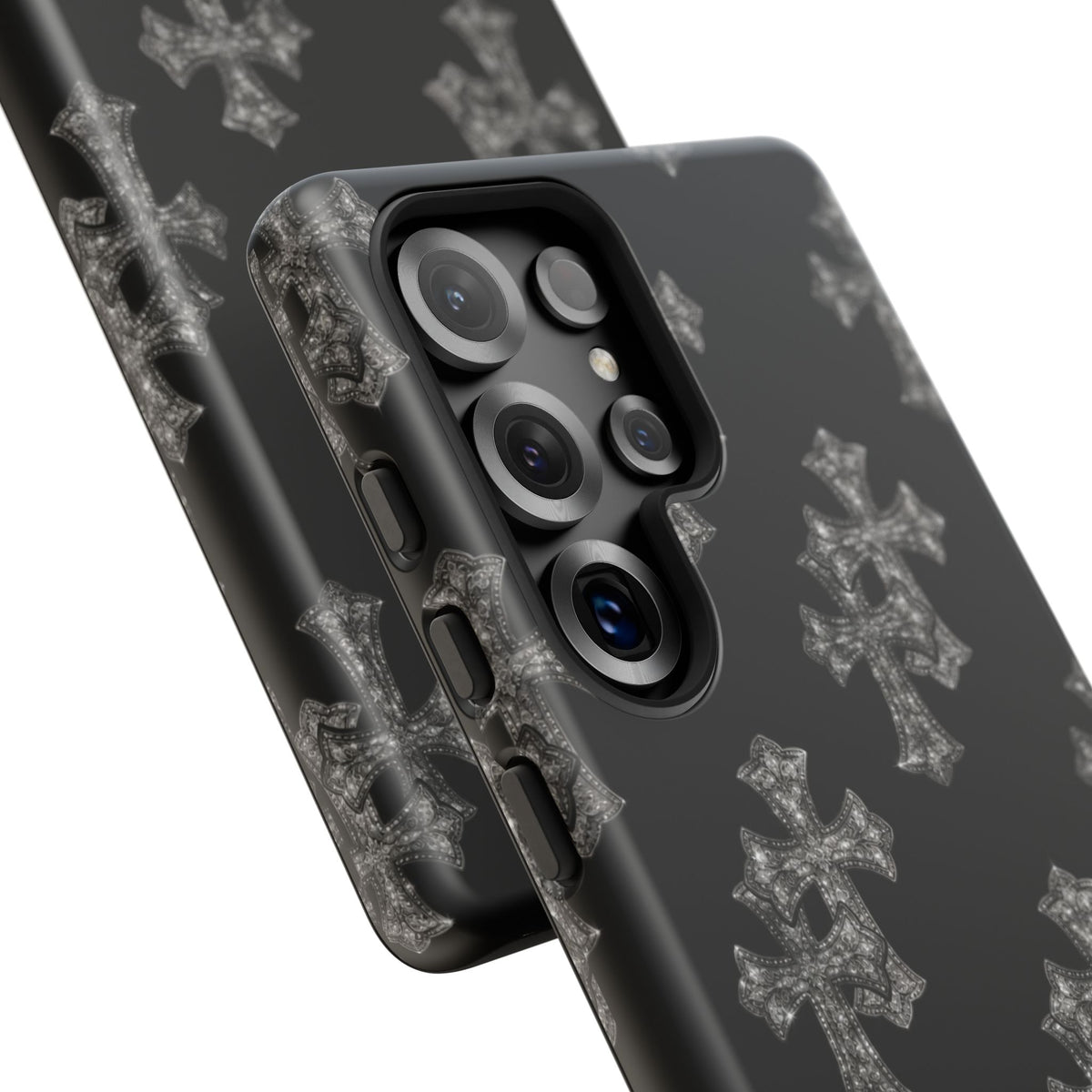 Black Crystal Cross Tough Case