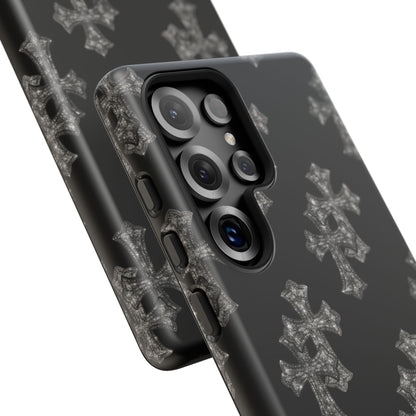 Black Crystal Cross Tough Case