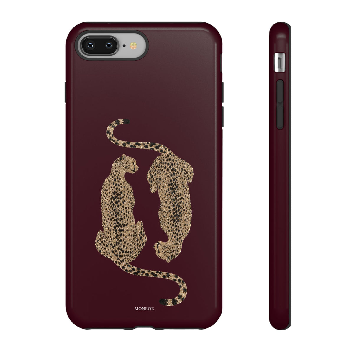 Burgundy Cheetah Tough Case