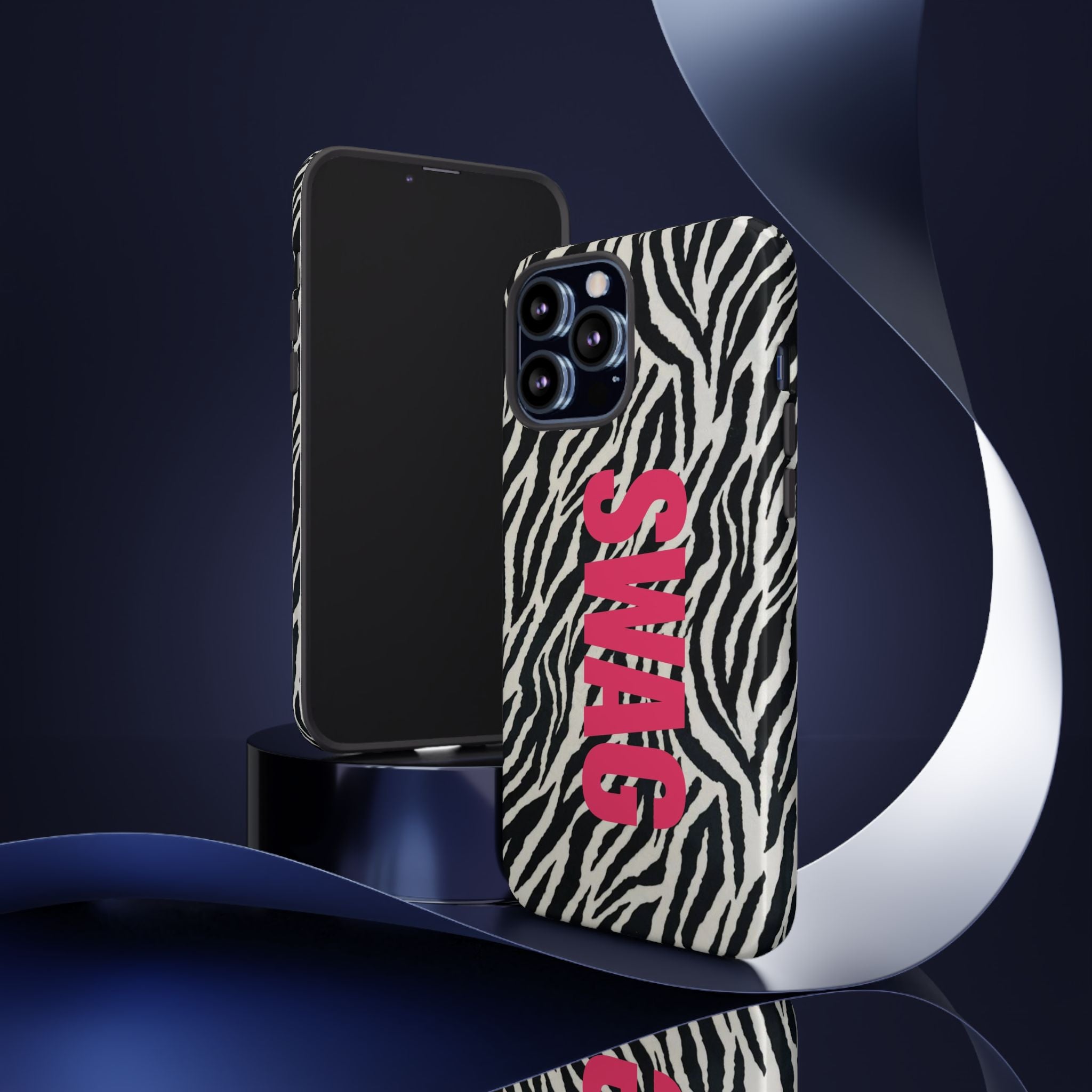 'SWAG' Zebra Print Tough Case