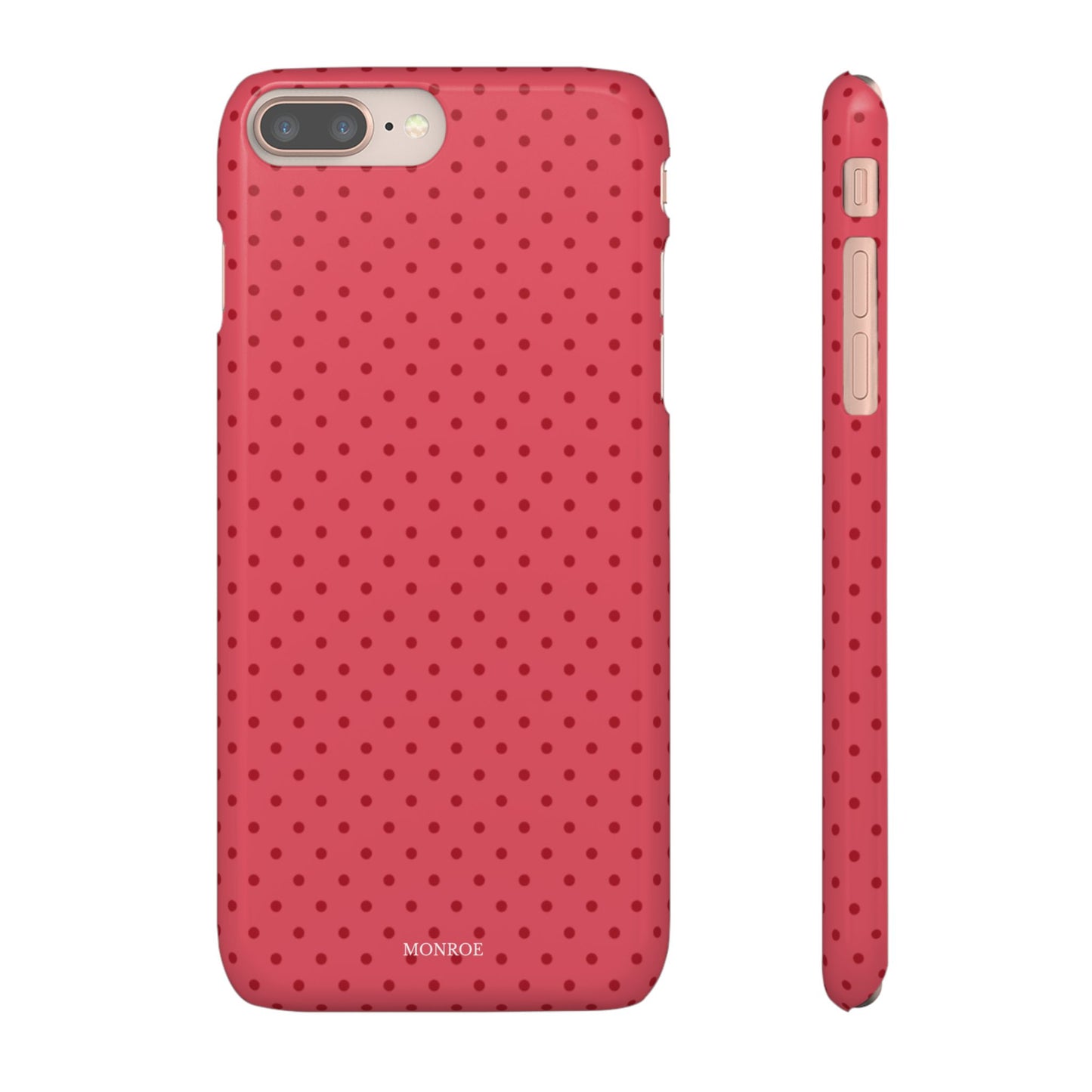Coral Polka Dot Snap Phone Case