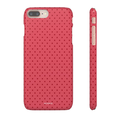 Coral Polka Dot Snap Phone Case