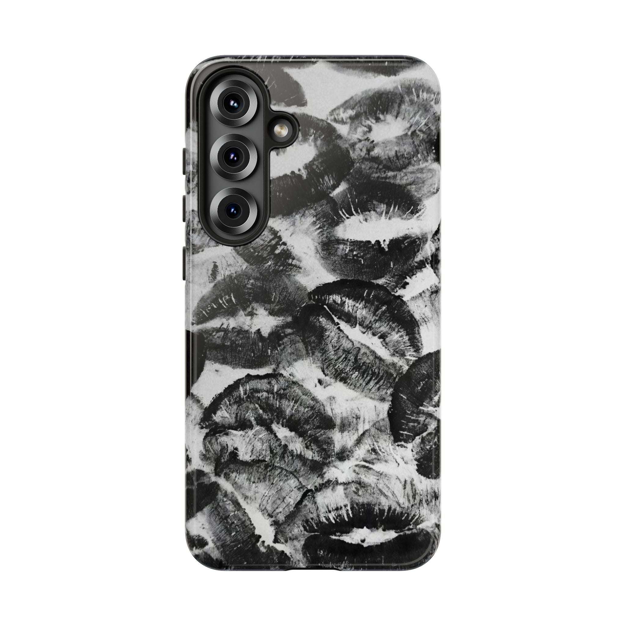 Black and Kiss Design Phone Case