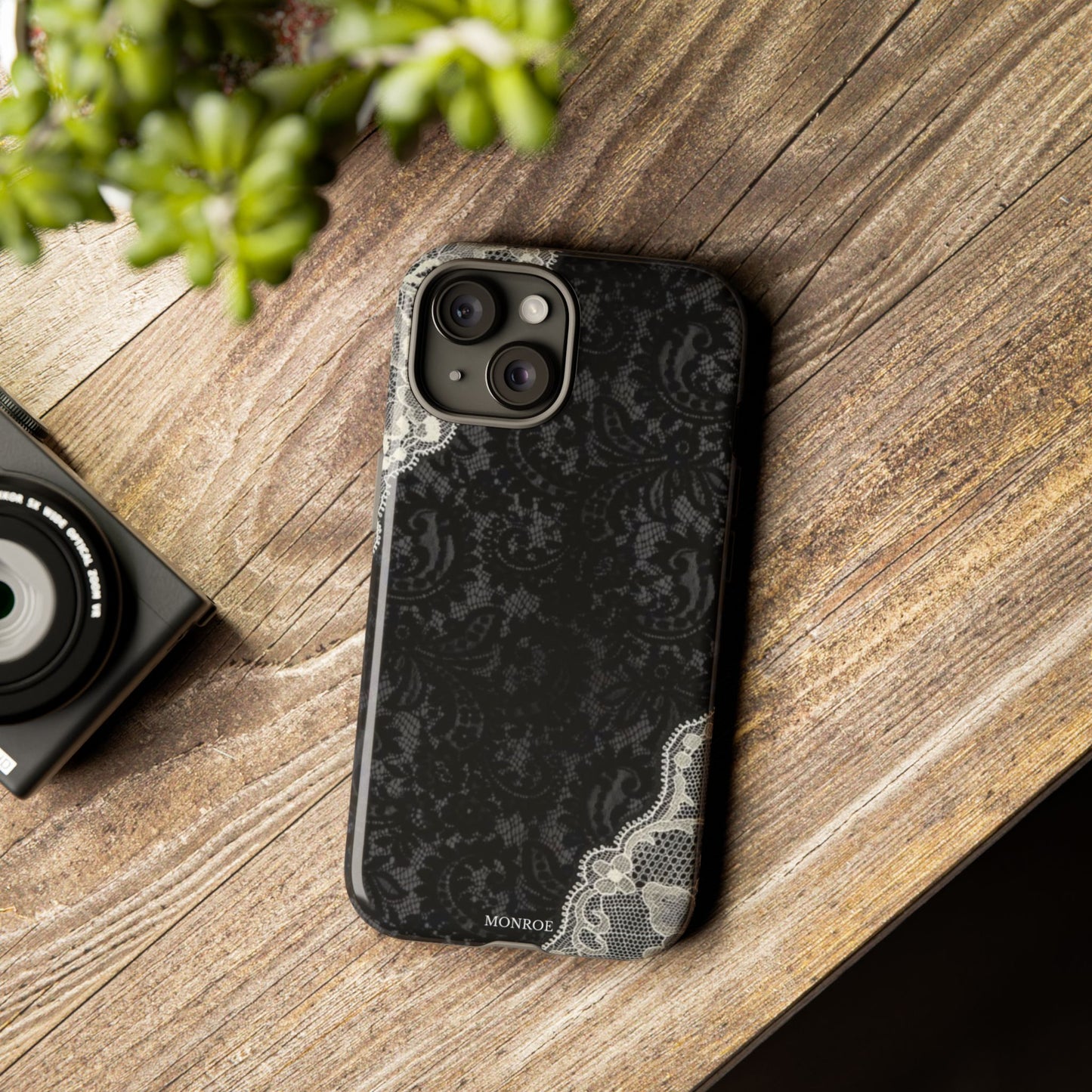 Black & White Edged Tough Case