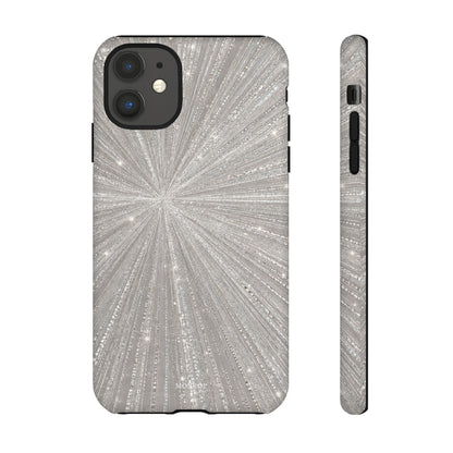 Sparkling Silver Burst Tough Case