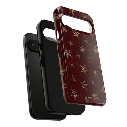 Burgundy Leopard Star Tough Case