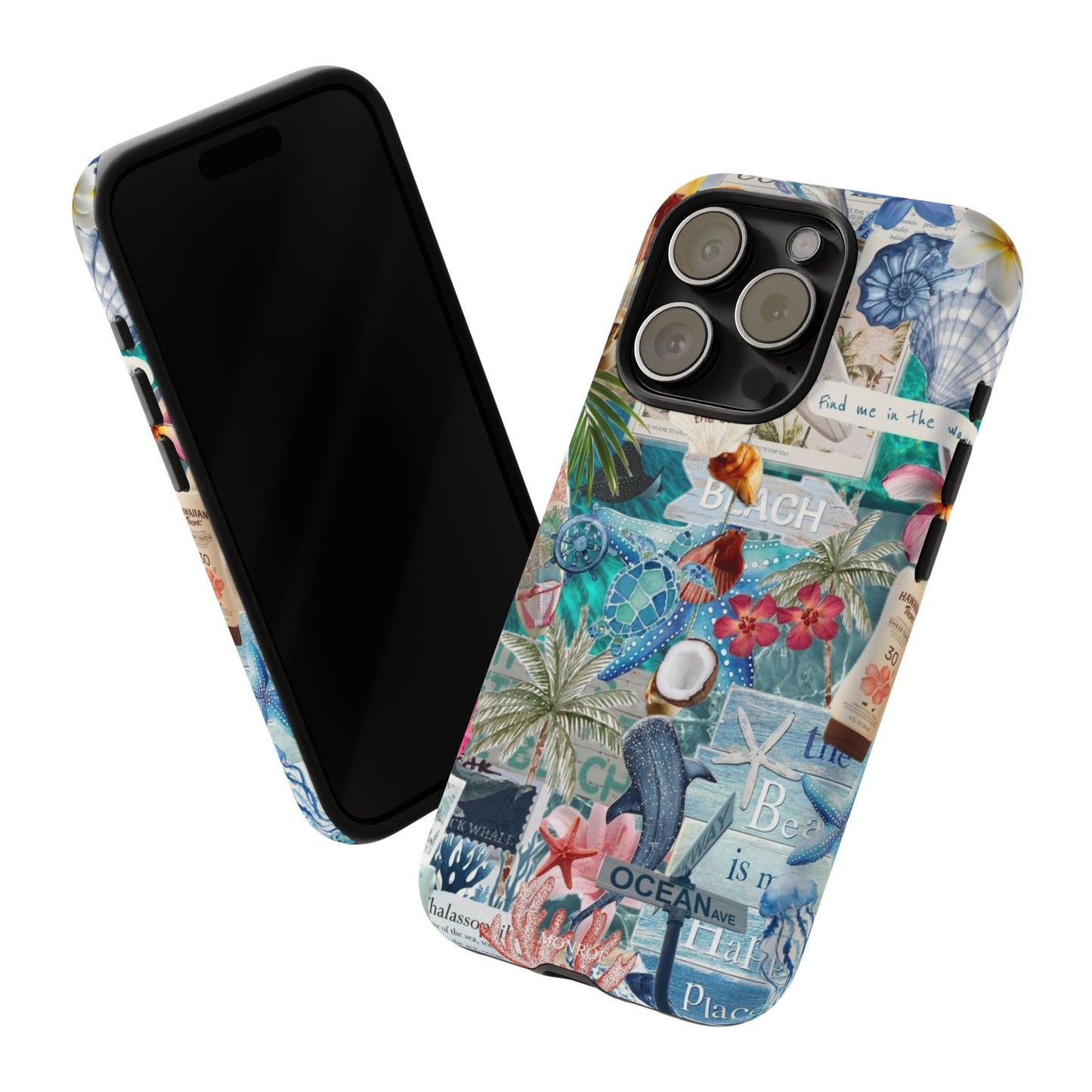 Tropical Beach Collage Tough Case