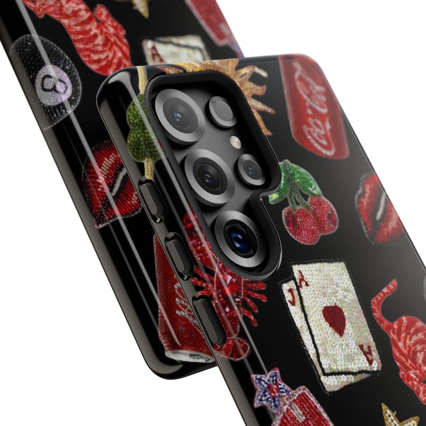 Retro Patch Motif Tough Case