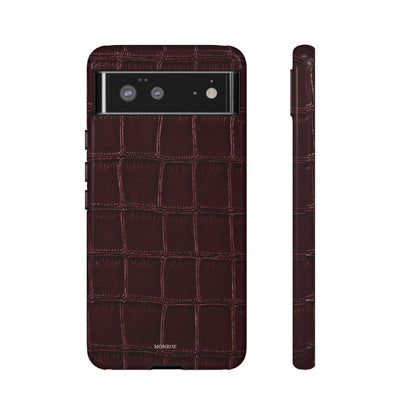 Burgundy Croc Tough Case