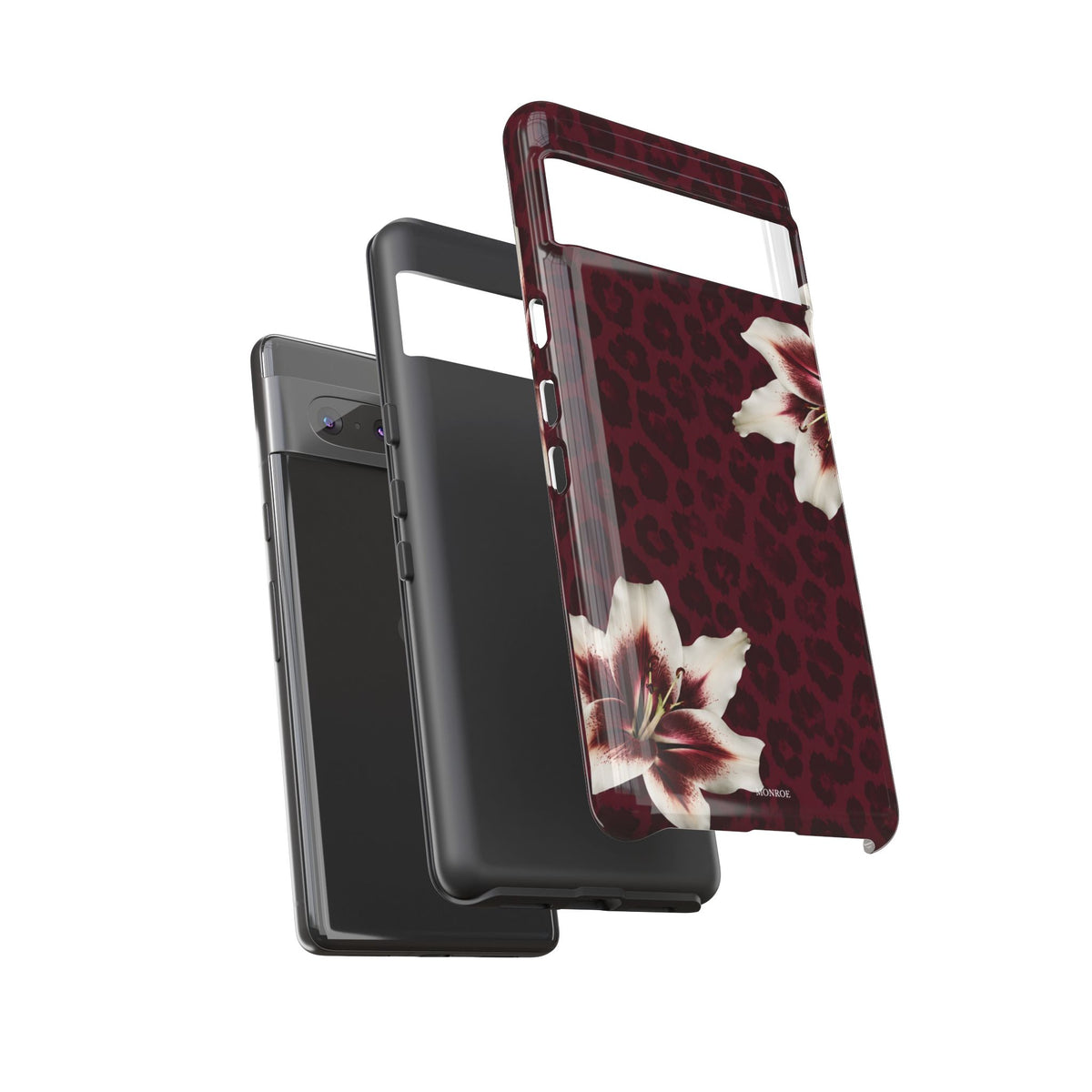 Burgundy Lily Leopard Tough Case