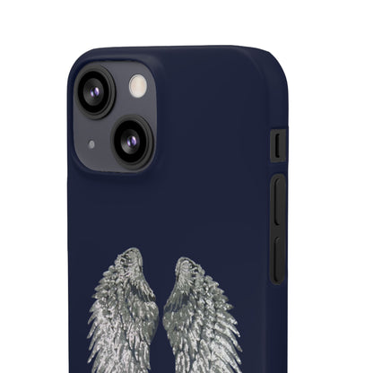 Navy Angel Wings Case
