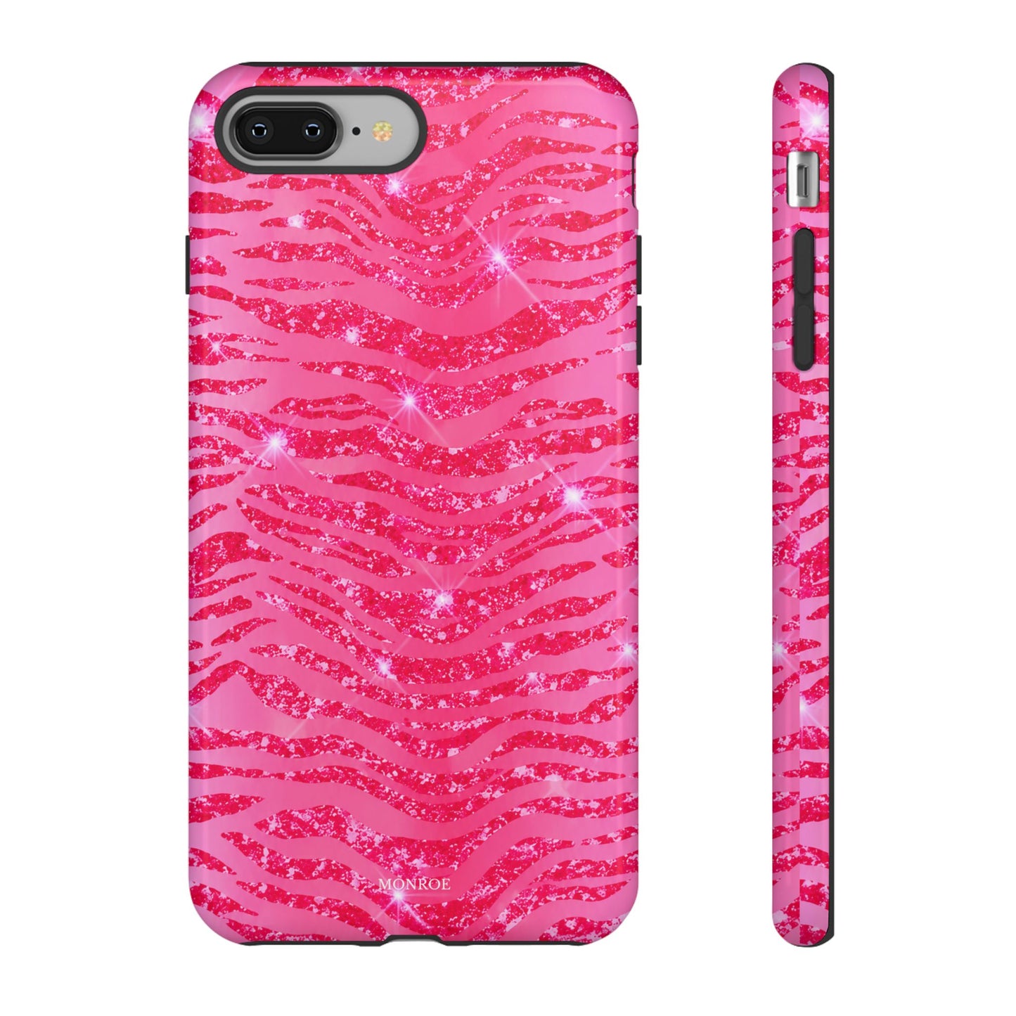 Pink Glitter Zebra Tough Case