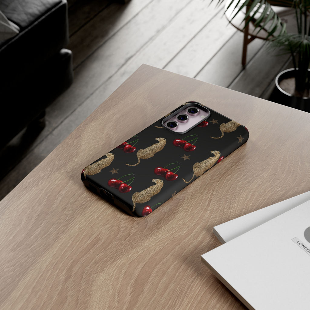 Leopards & Cherries Phone Case