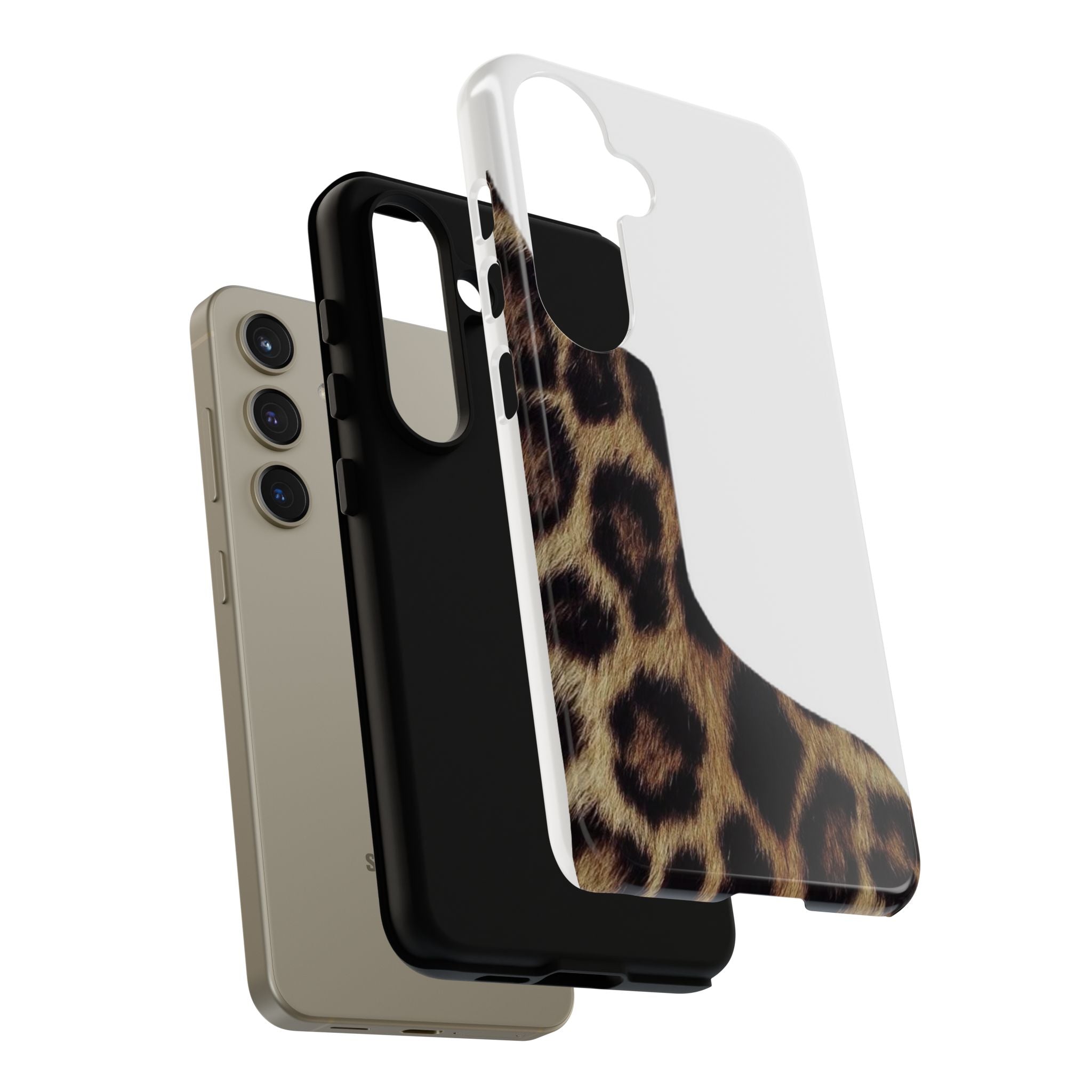 Half Cheetah Print Phone Case