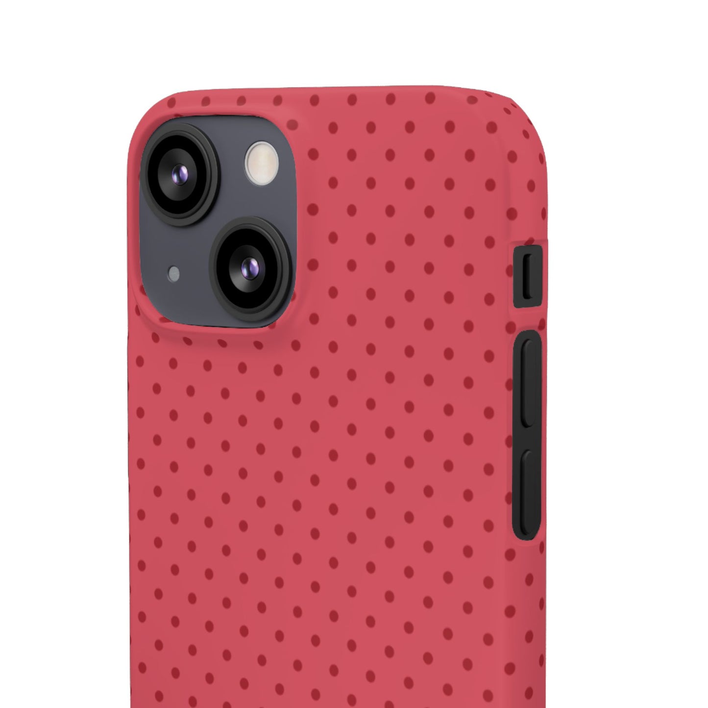 Coral Polka Dot Snap Phone Case