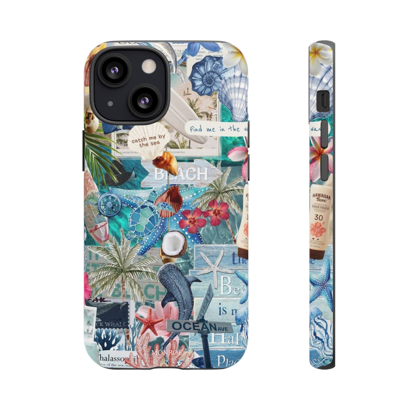 Tropical Beach Collage Tough Case