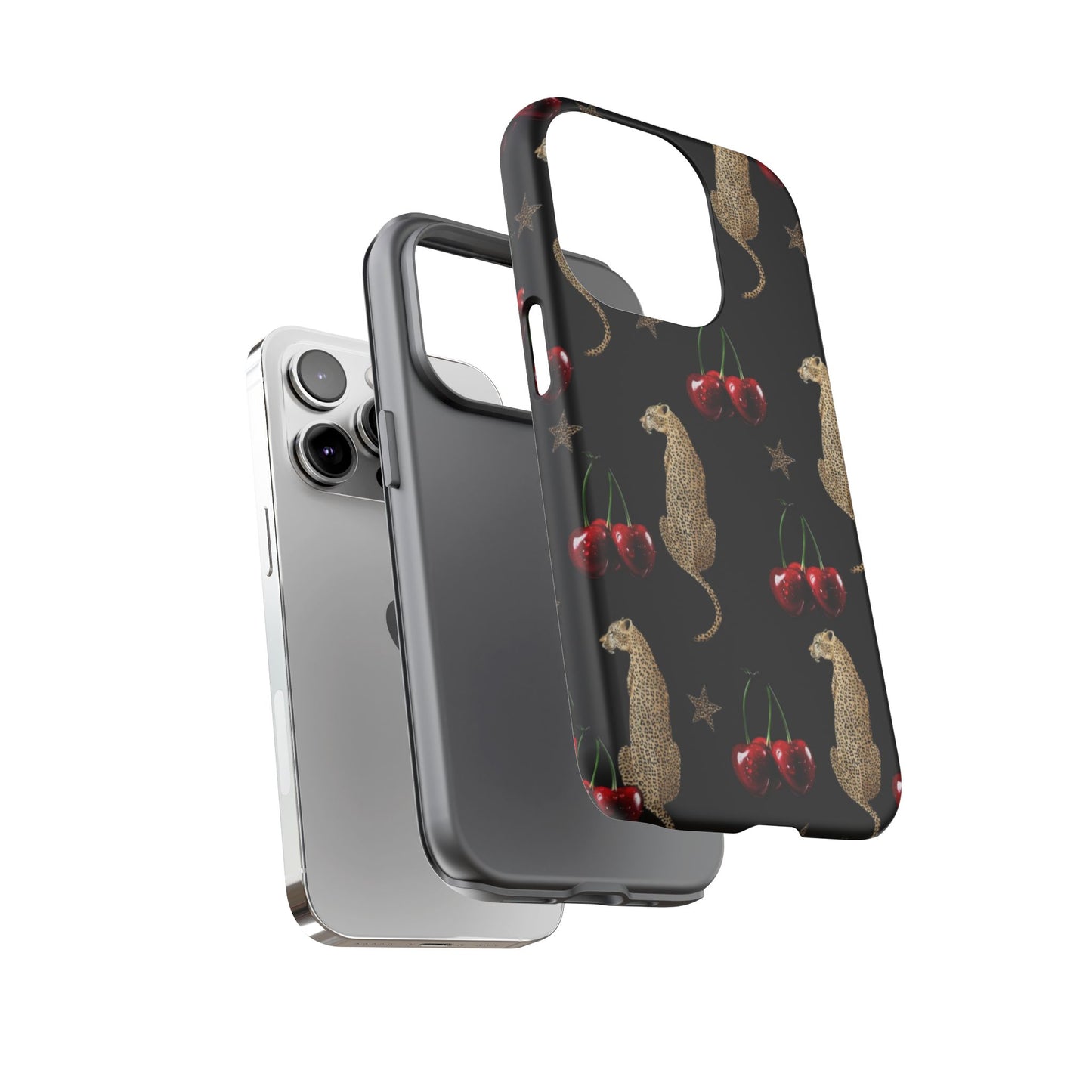 Leopard & Cherry Tough Case