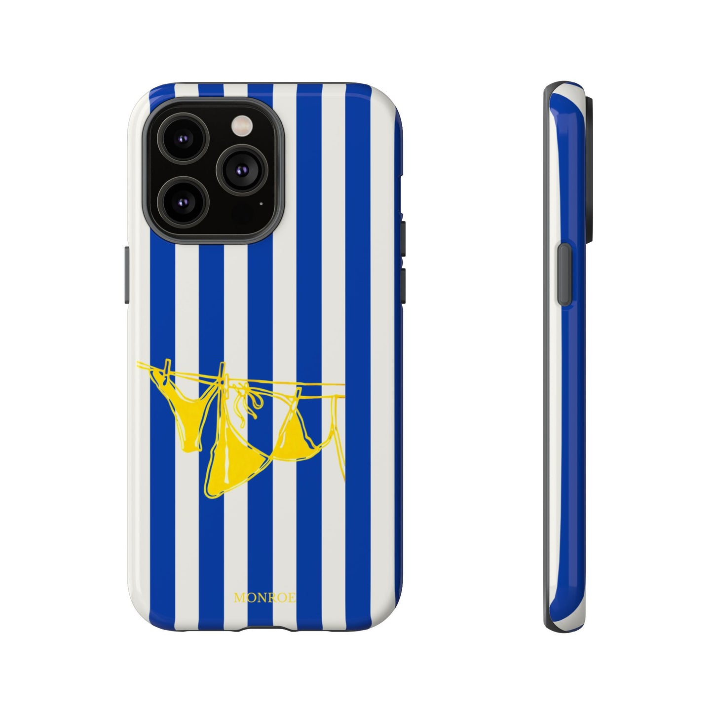 Blue Stripe Beach Art Tough Case