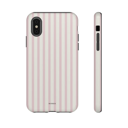 Light Pink Stripe Tough Phone Case