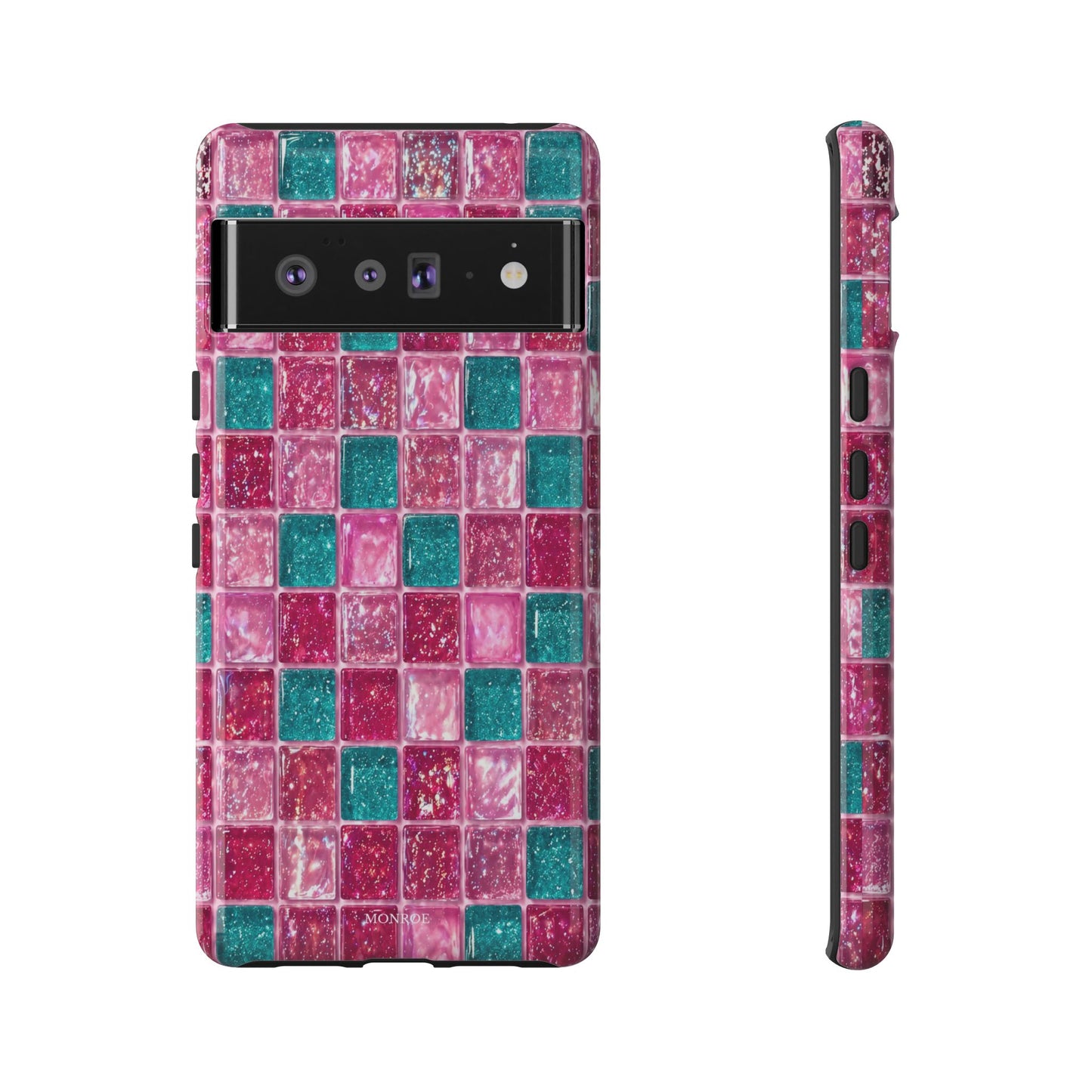 Pink Teal Mosaic Tough Case