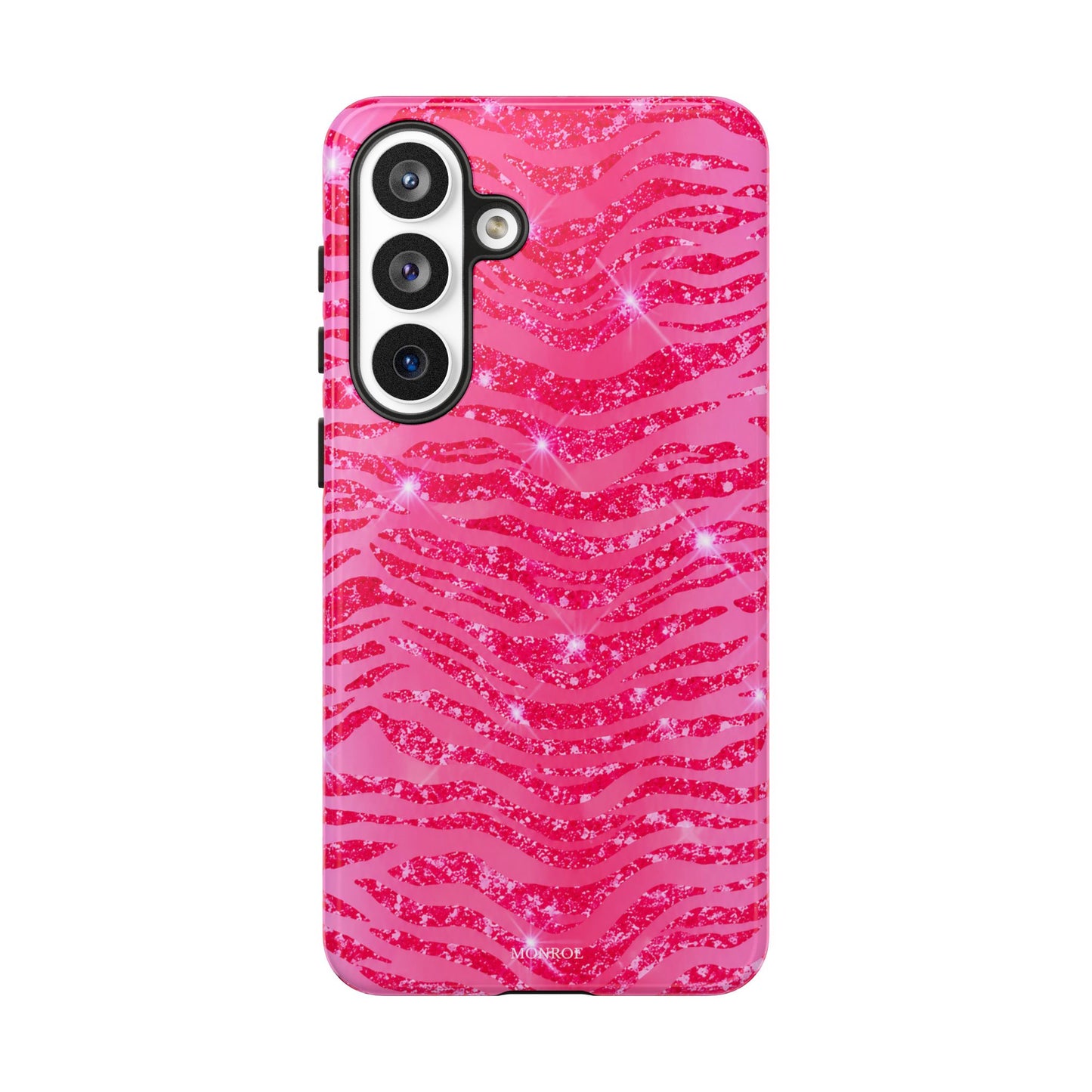 Pink Glitter Zebra Tough Case