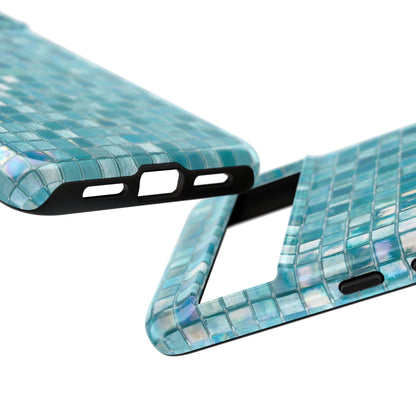 Hot Blue Mosaic Tile Tough Case