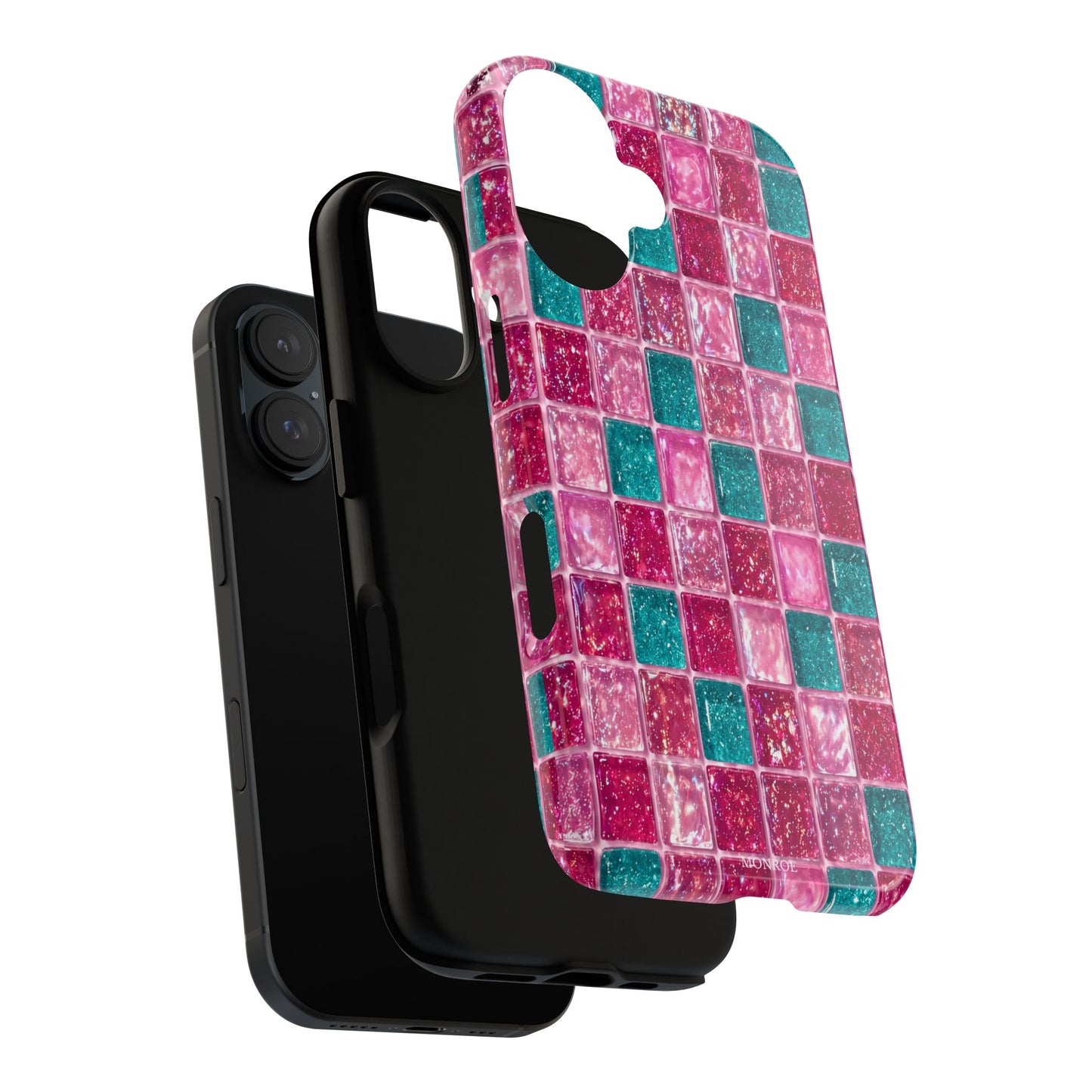 Pink Teal Mosaic Tough Case