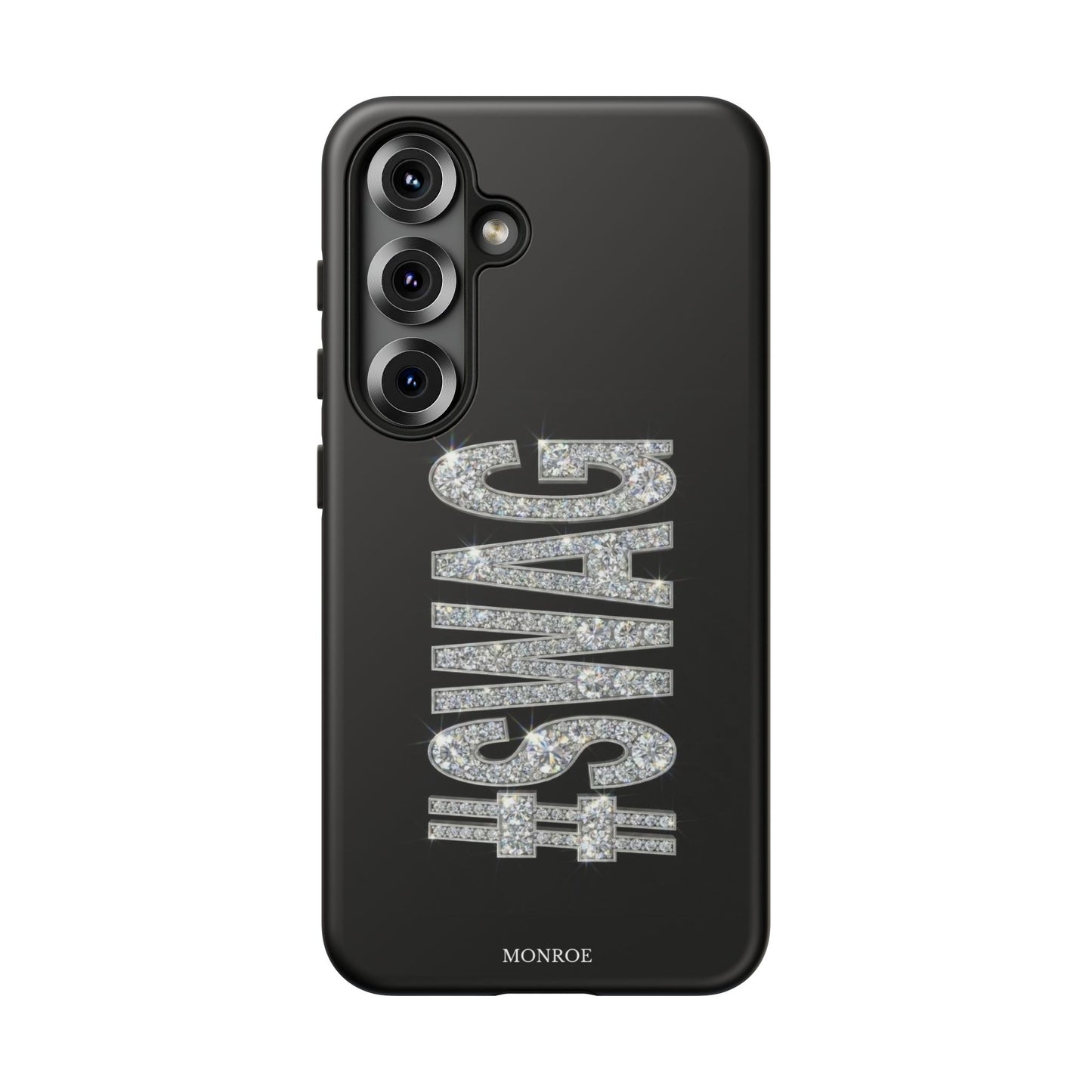 “#SWAG” Black Bling Tough Case