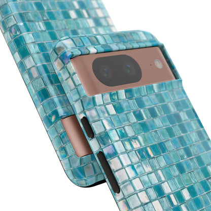 Hot Blue Mosaic Tile Tough Case