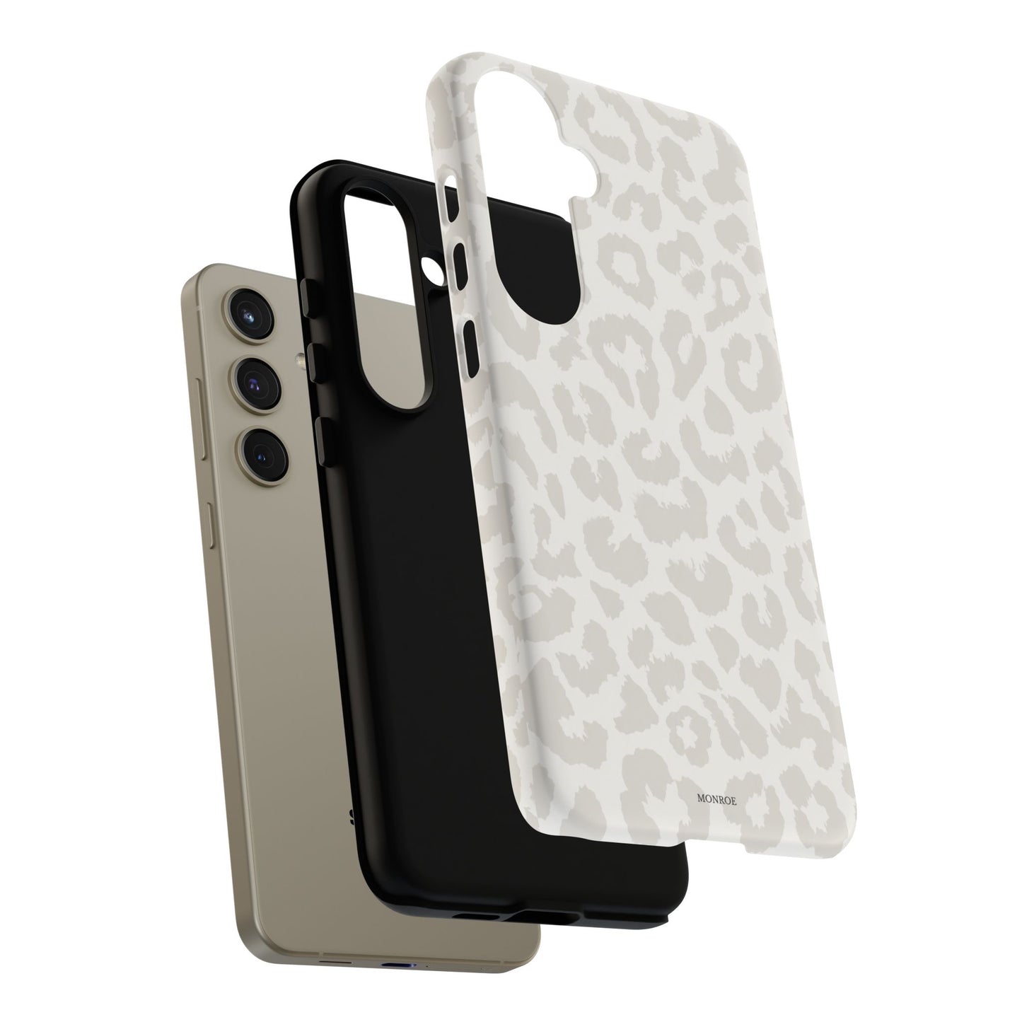 White Leopard Print Tough Case