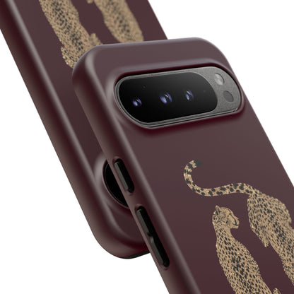 Burgundy Cheetah Tough Case