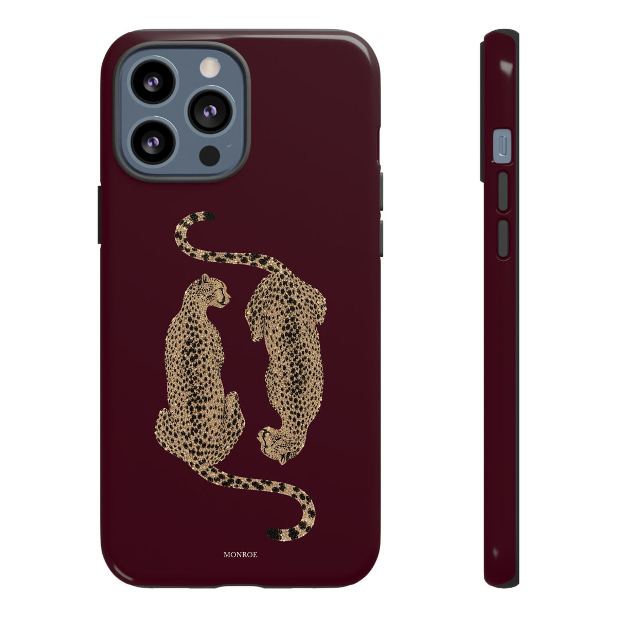Burgundy Cheetah Tough Case