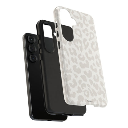 White Leopard Print Tough Case