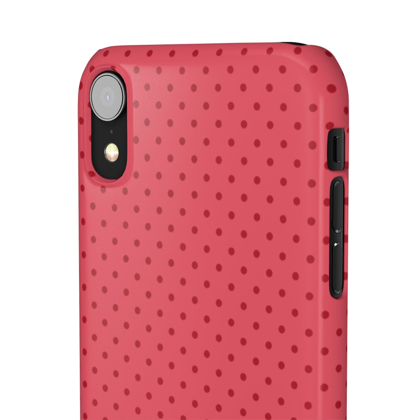 Coral Polka Dot Snap Phone Case