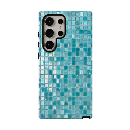 Hot Blue Mosaic Tile Tough Case