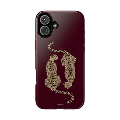 Burgundy Cheetah Tough Case