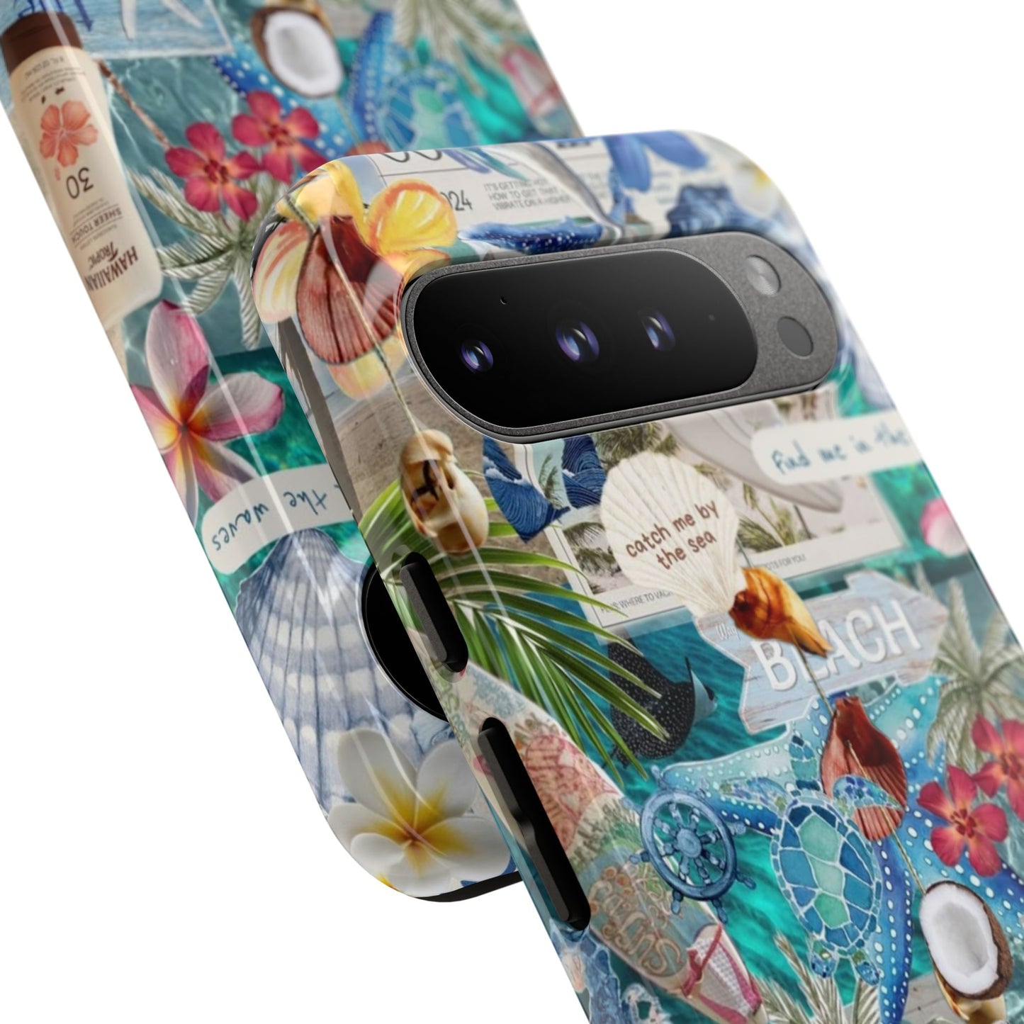 Tropical Beach Collage Tough Case