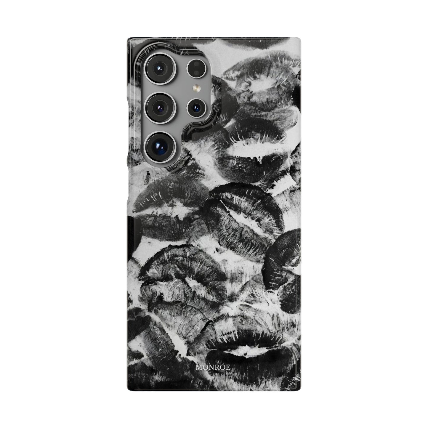 Black & White Kiss Print Case
