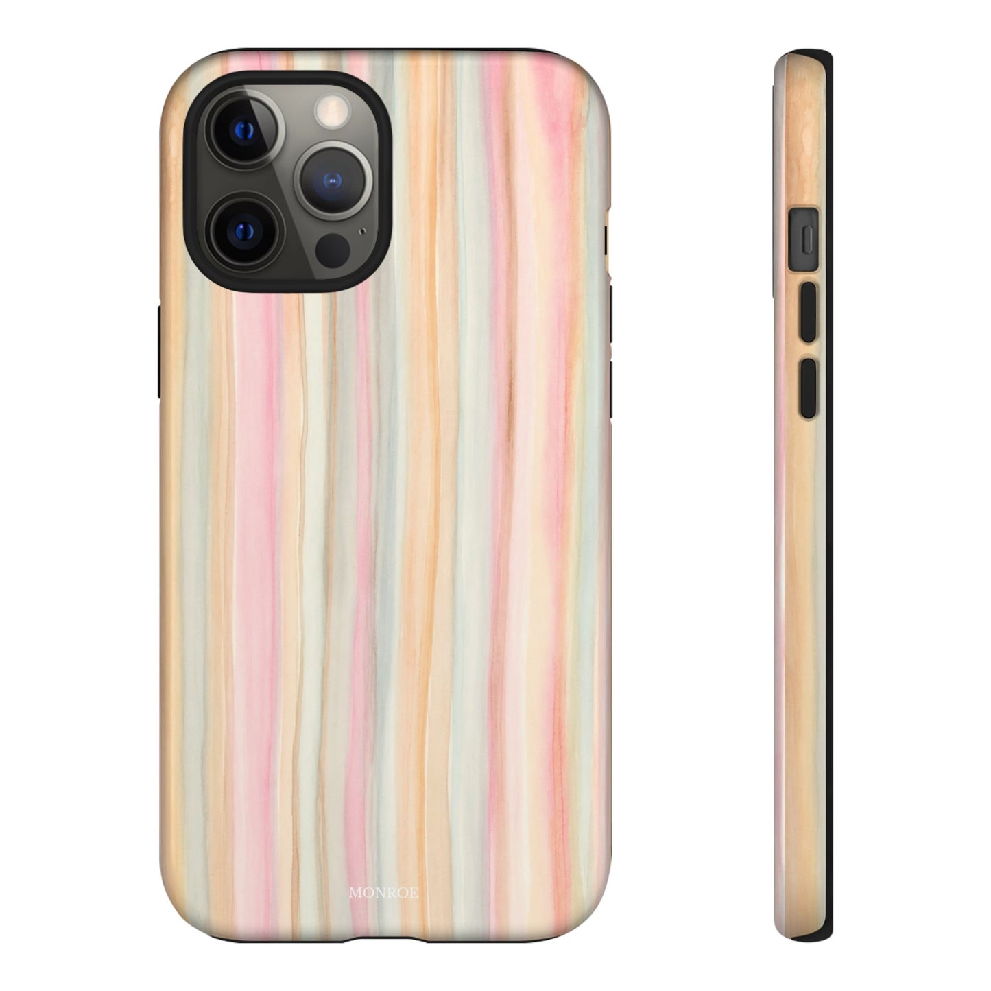 Pastel Watercolor Stripe Tough Case