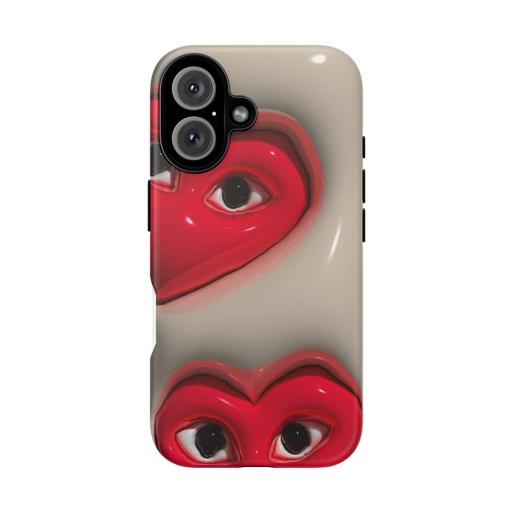 3D Hearts Phone Case