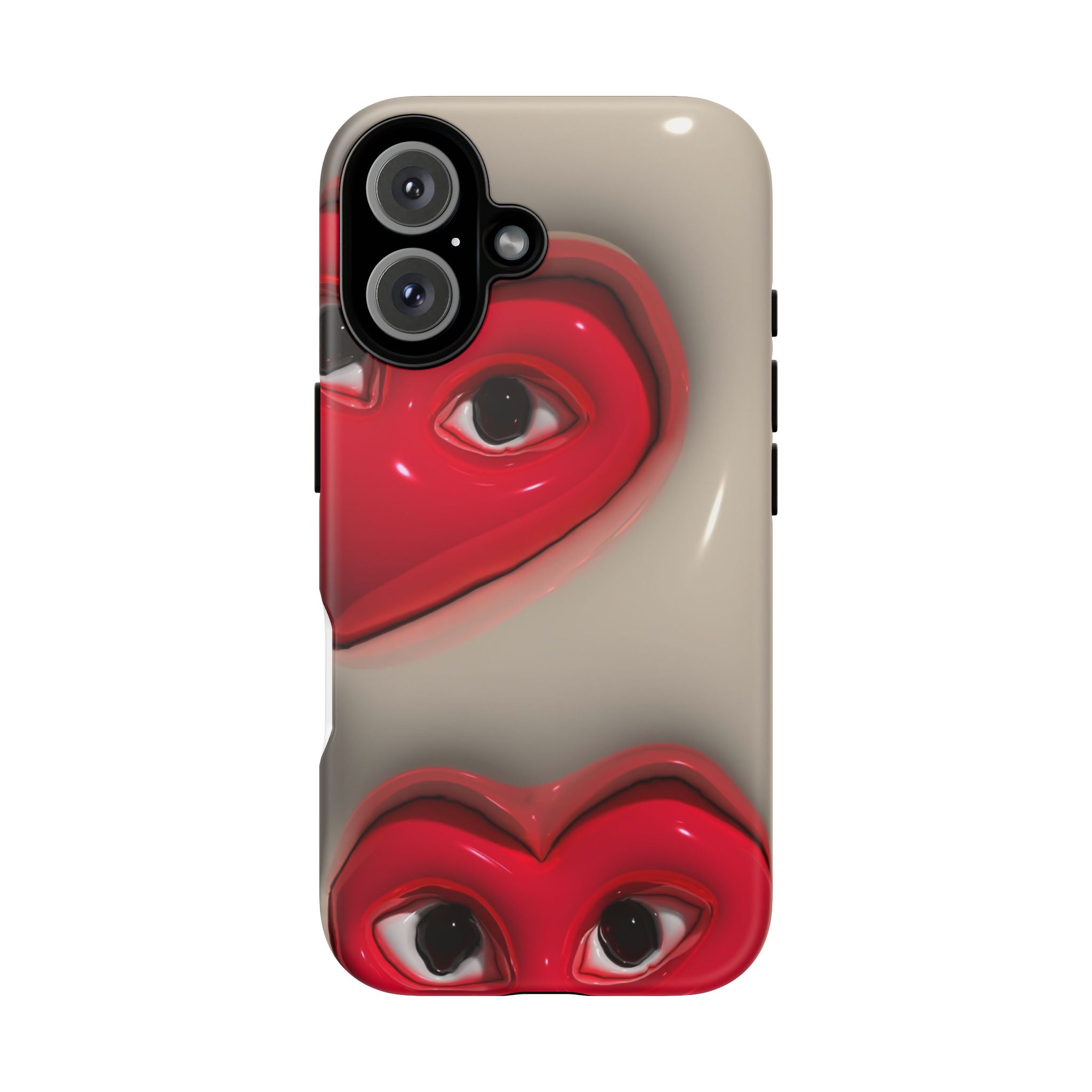 3D Hearts Phone Case