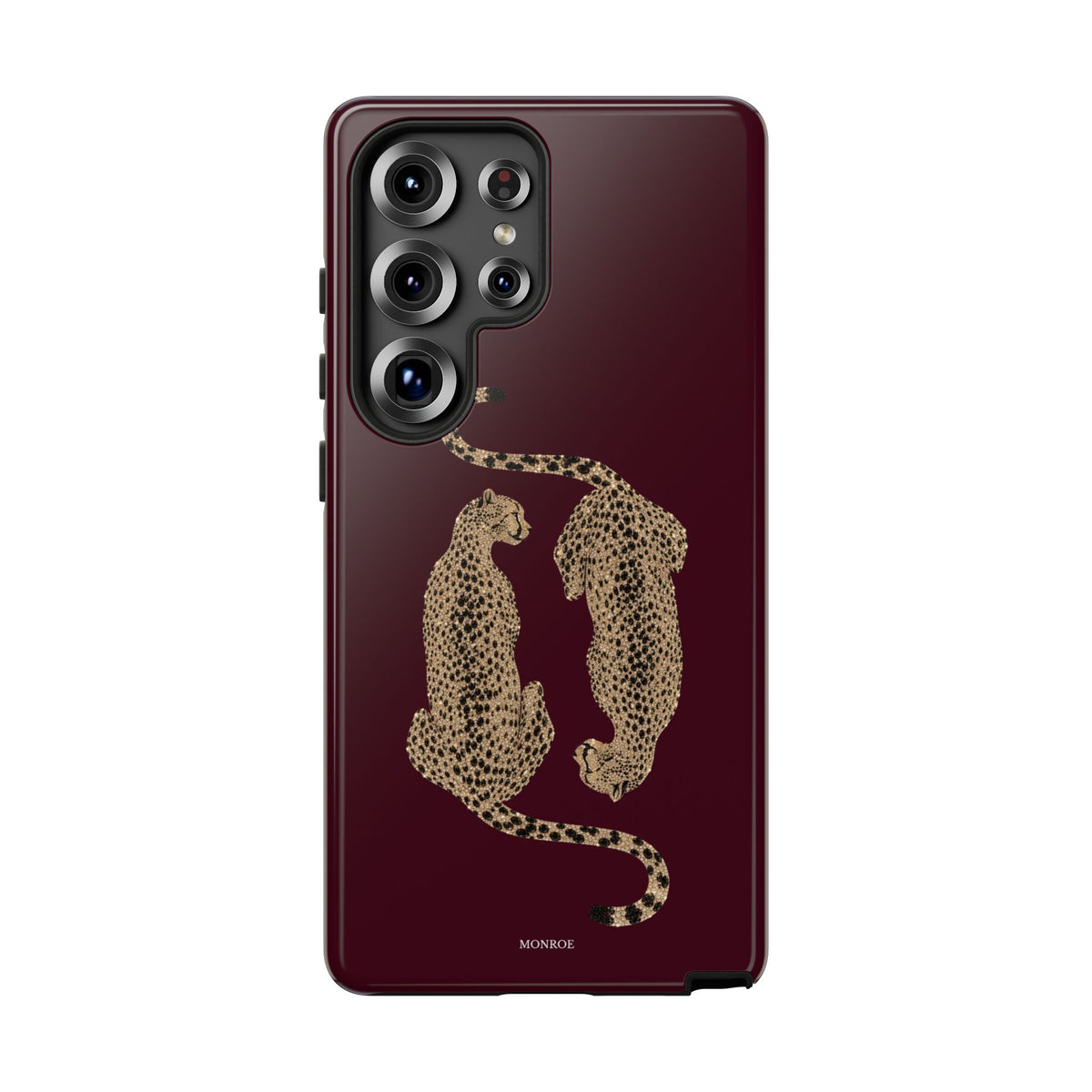 Burgundy Cheetah Tough Case