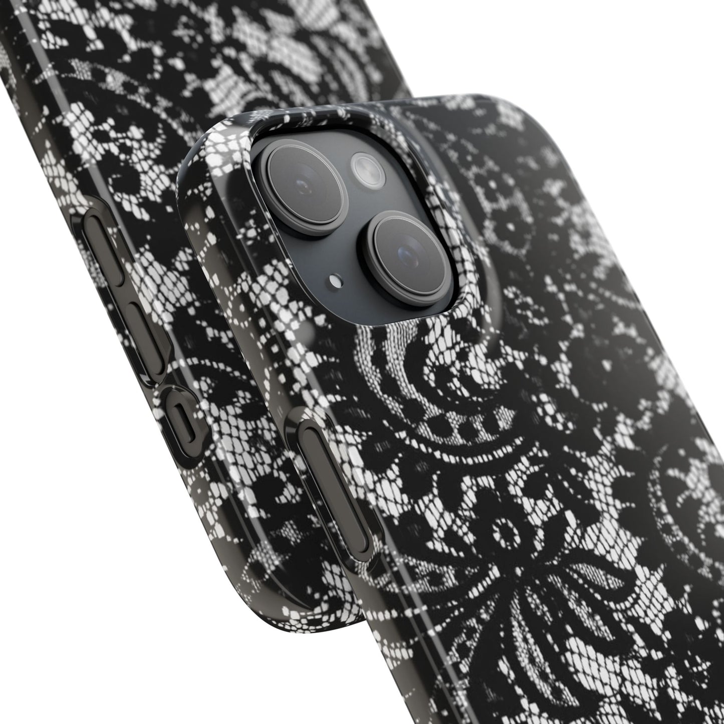 Black Lace Elegant Pattern Case